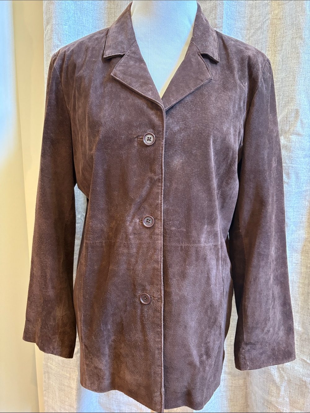 Dialogue Suede blazer jacket size medium